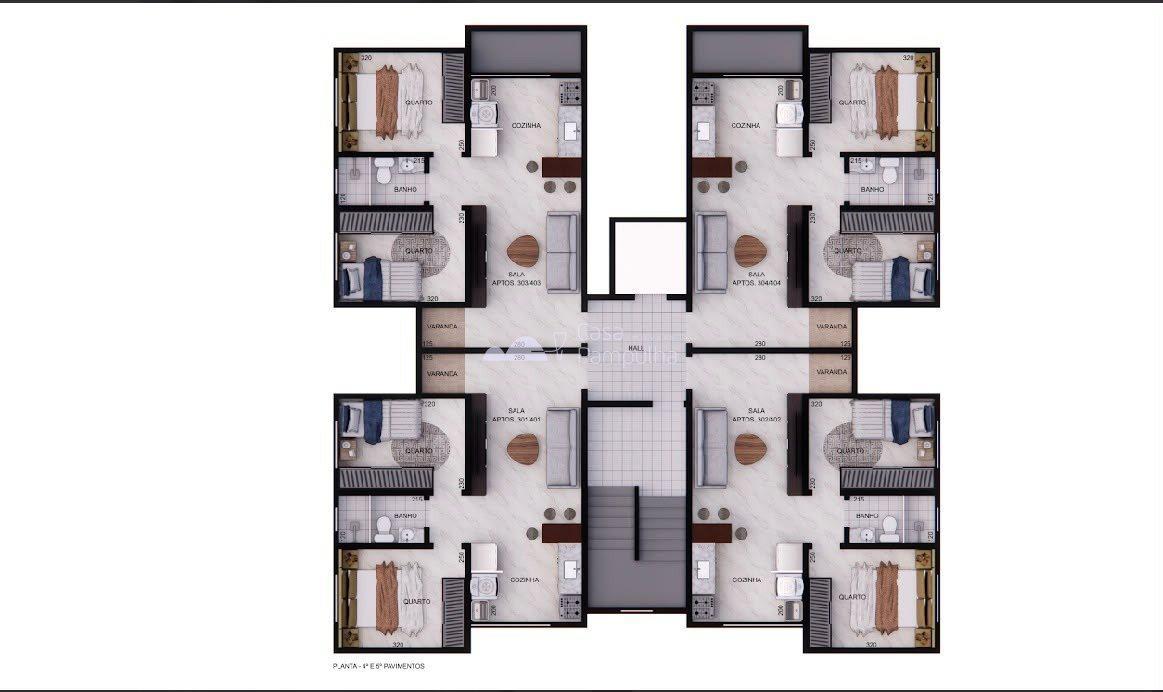 Apartamento, Planalto, 2 Quartos, 1 Vaga