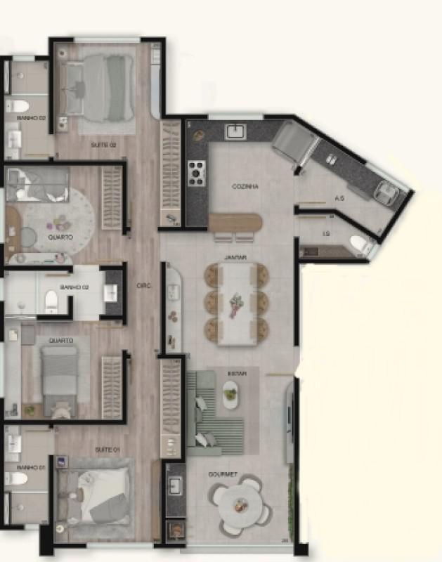 Apartamento, Prado, 4 Quartos, 3 Vagas, 2 Suítes