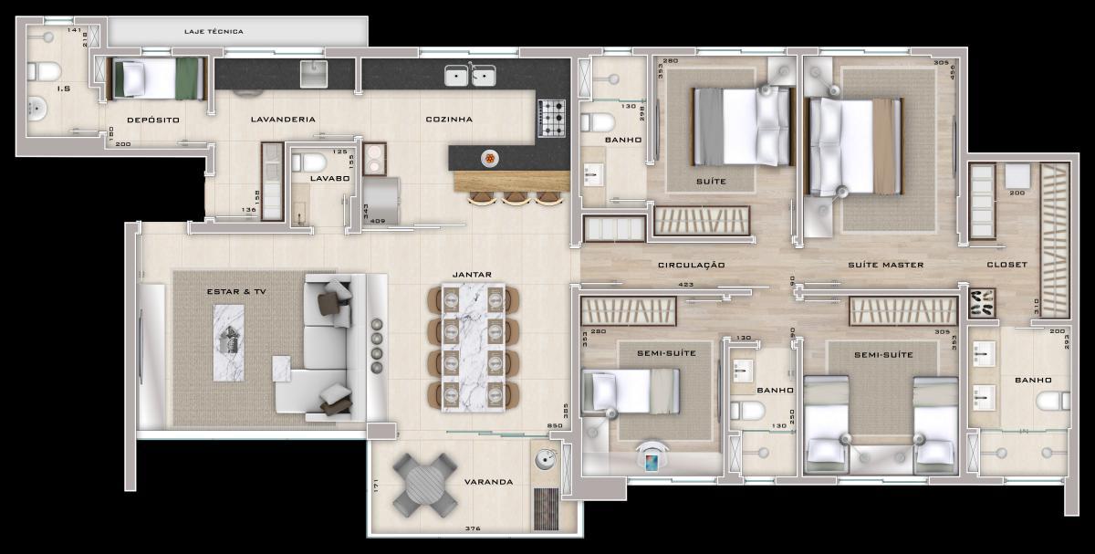 Apartamento, Anchieta, 4 Quartos, 3 Vagas, 2 Suítes