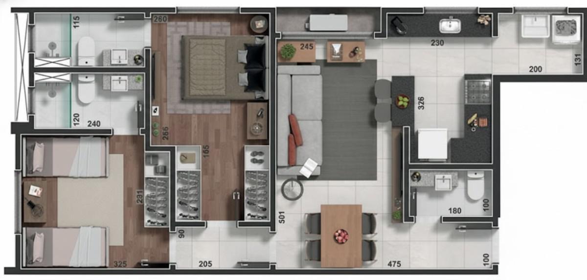 Apartamento, Prado, 2 Quartos, 2 Vagas, 2 Suítes
