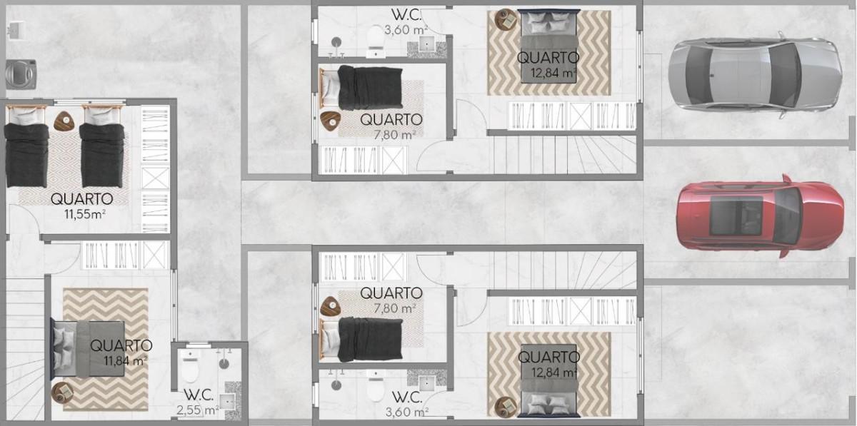 Casa, Novo Barreirinho, 2 Quartos, 1 Vaga, 1 Suíte