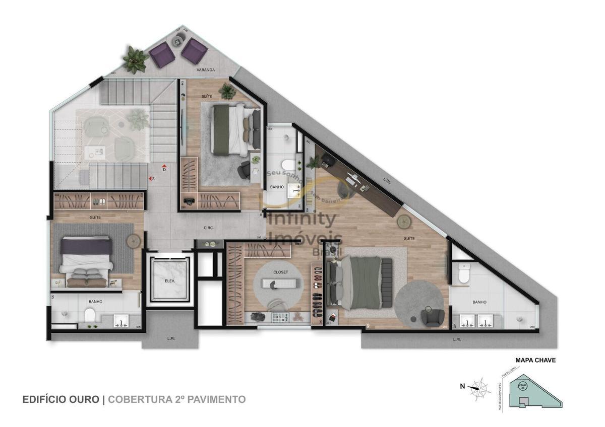 Apartamento, Serra, 3 Quartos