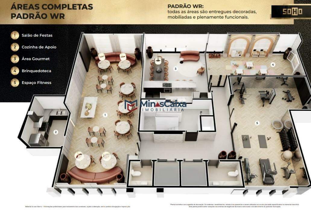 Apartamento, Centro, 3 Quartos, 2 Vagas, 1 Suíte