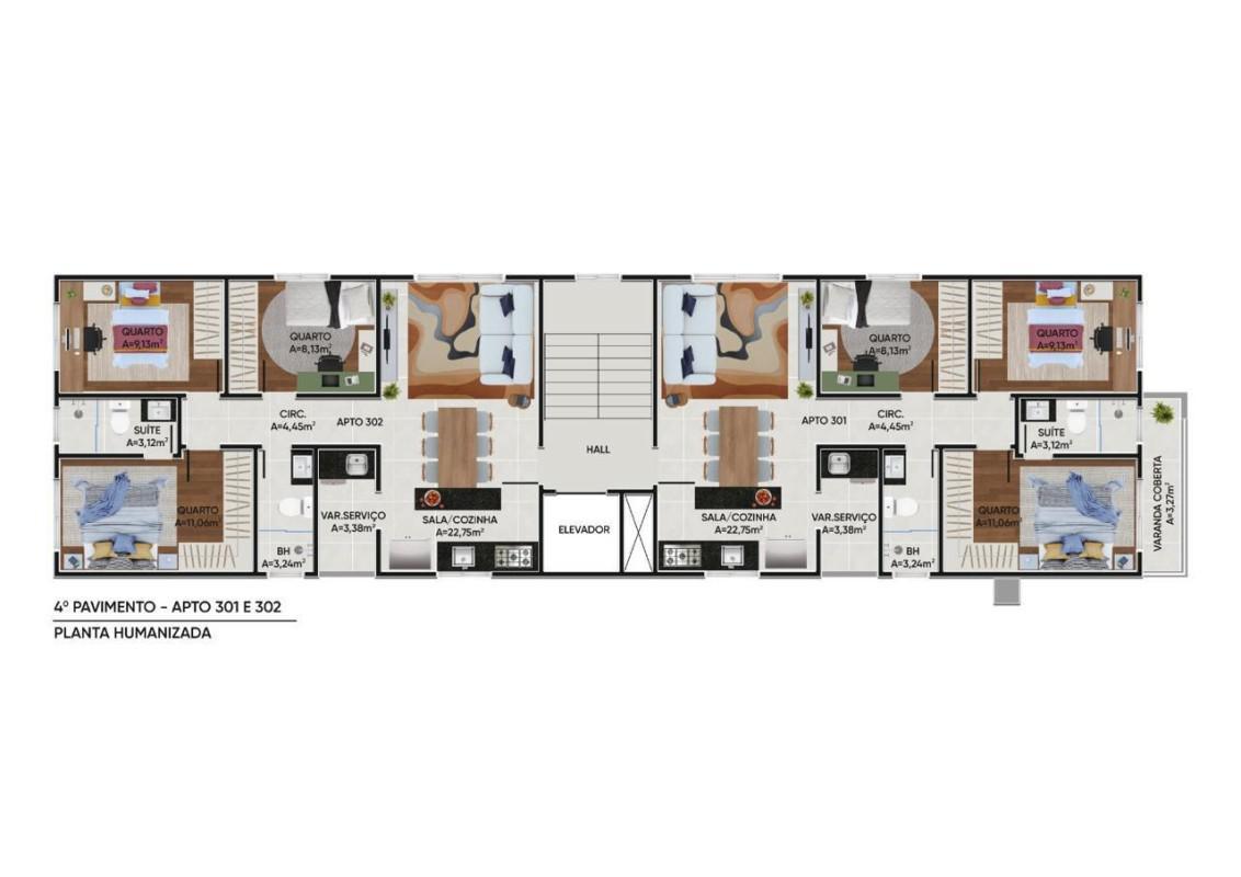 Apartamento, Flamengo, 3 Quartos, 1 Vaga, 1 Suíte