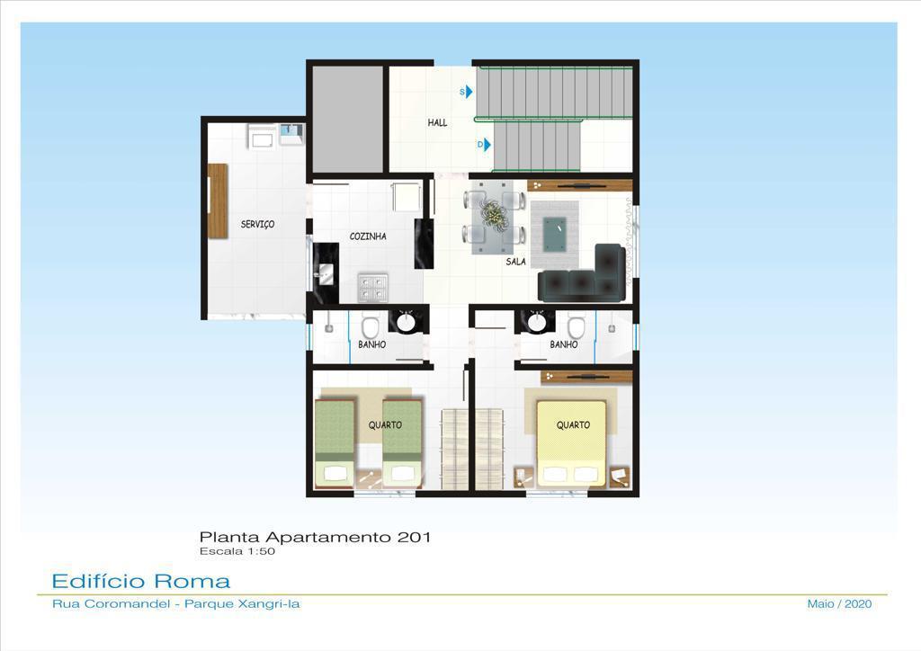 Apartamento, Xangri-lá, 3 Quartos