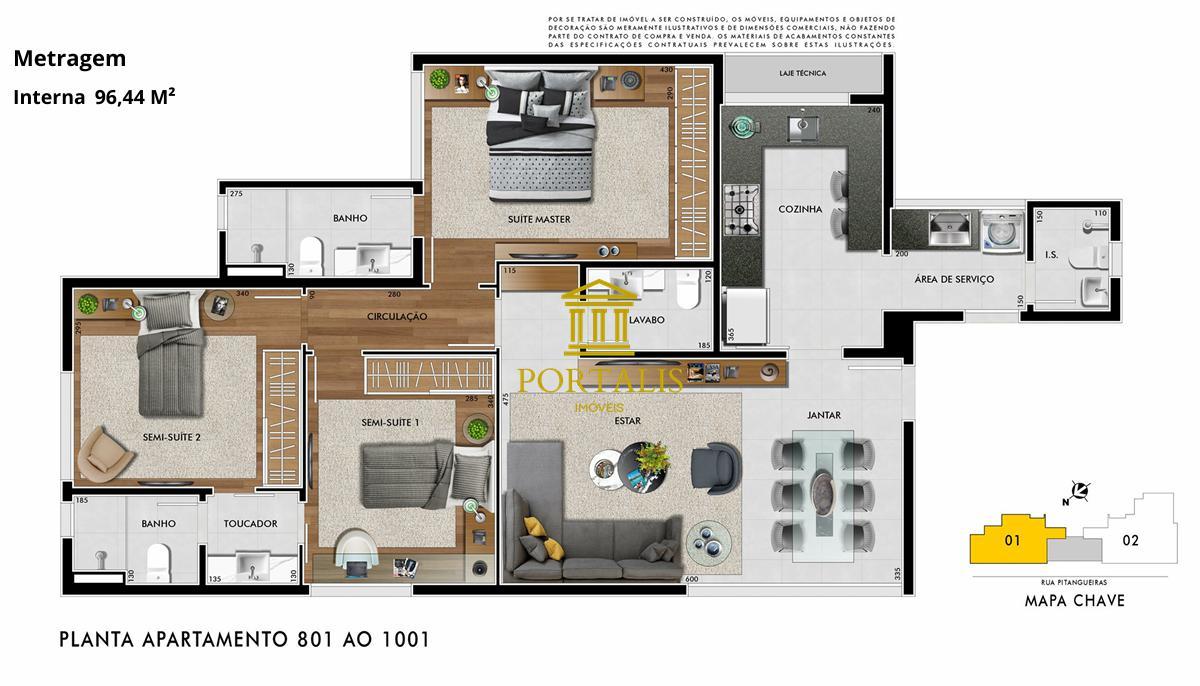 Apartamento, Santo Antônio, 3 Quartos, 3 Vagas, 2 Suítes