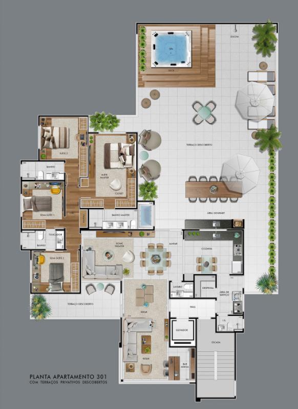 Apartamento, Castelo, 4 Quartos, 4 Vagas, 2 Suítes