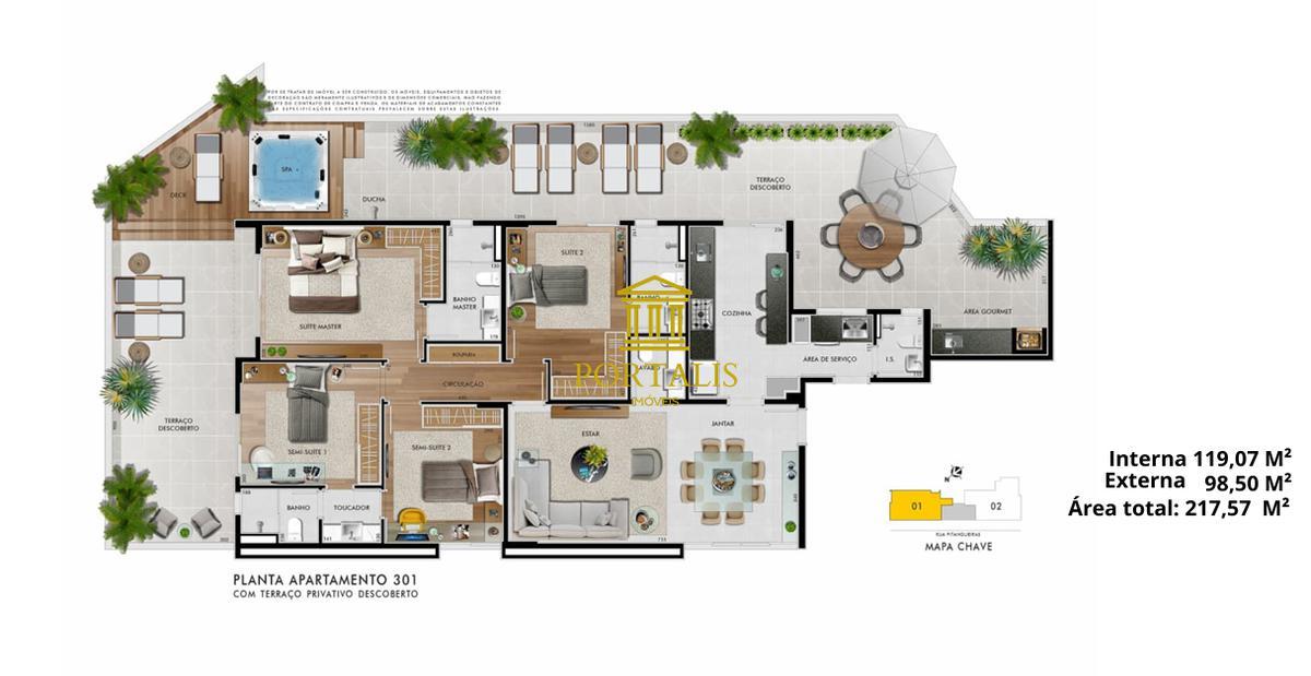 Apartamento, Santo Antônio, 3 Quartos, 2 Vagas, 2 Suítes
