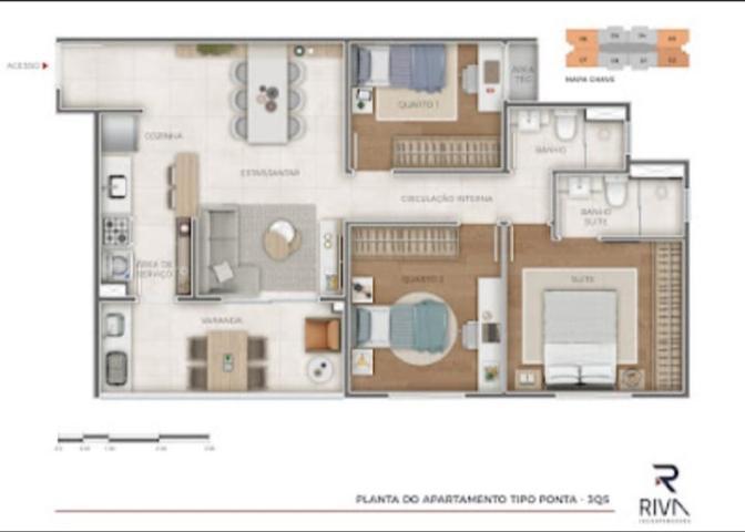 Apartamento, Gutierrez, 3 Quartos, 2 Vagas, 1 Suíte