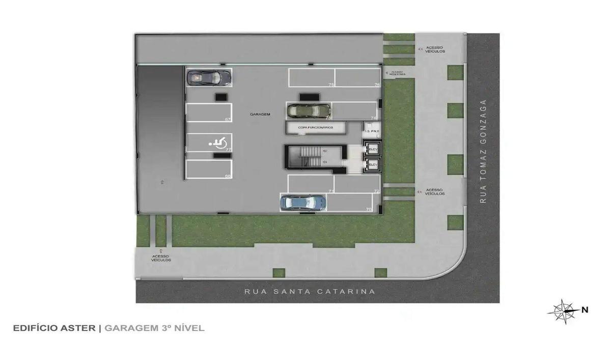 Apartamento, Lourdes, 3 Quartos, 2 Vagas, 1 Suíte