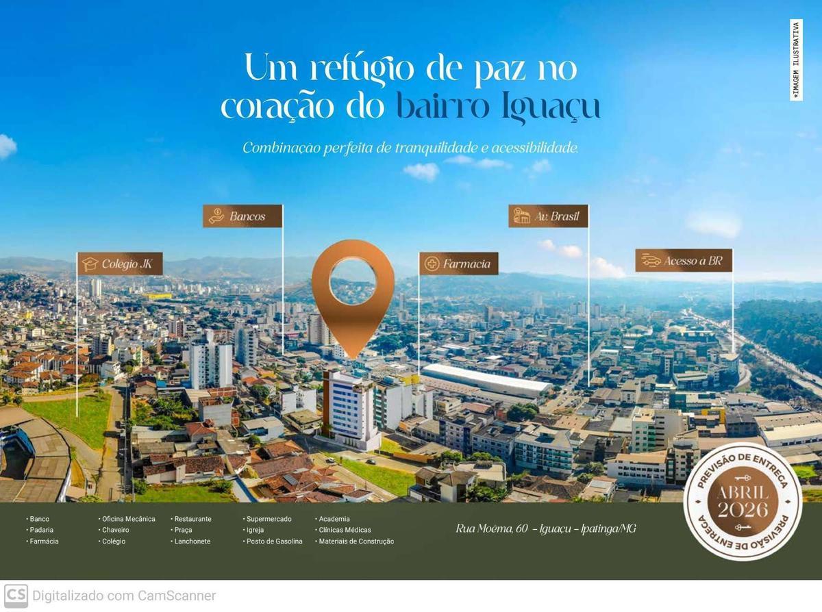 Apartamento, Iguaçu, 2 Quartos, 1 Vaga, 1 Suíte