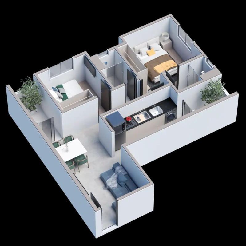 Apartamento, Ipiranga, 1 Quarto, 0 Vaga