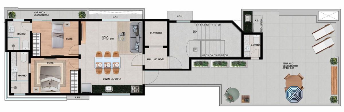 Apartamento, Santo Antônio, 2 Quartos, 1 Vaga, 1 Suíte
