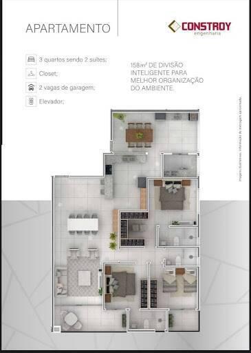 Apartamento, Timirim, 3 Quartos, 2 Vagas, 2 Suítes