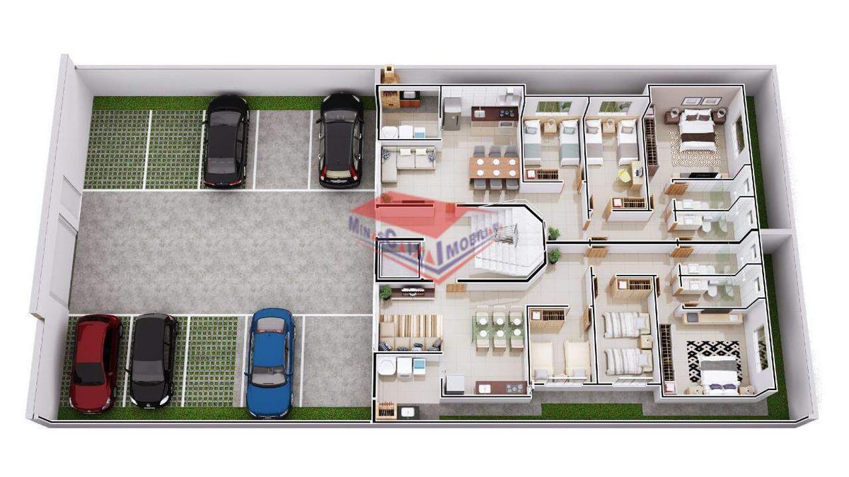 Apartamento, Caravelas, 3 Quartos, 1 Vaga, 1 Suíte