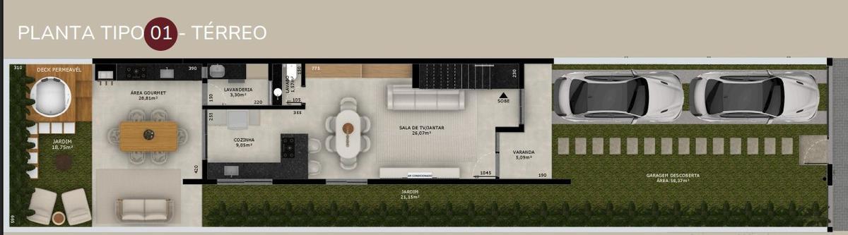 Casa, Céu Azul, 3 Quartos, 2 Vagas, 1 Suíte