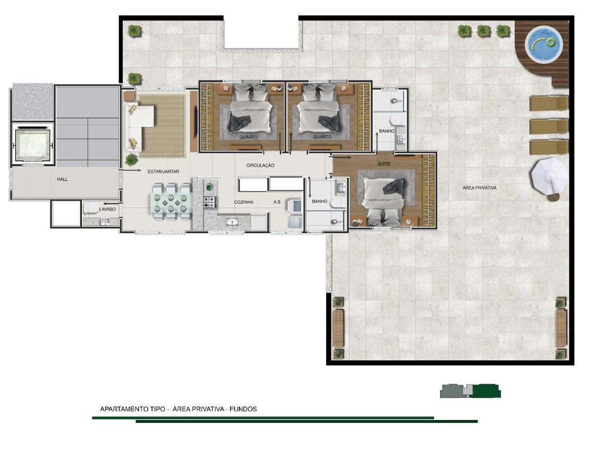Apartamento, Floresta, 3 Quartos, 2 Vagas, 2 Suítes