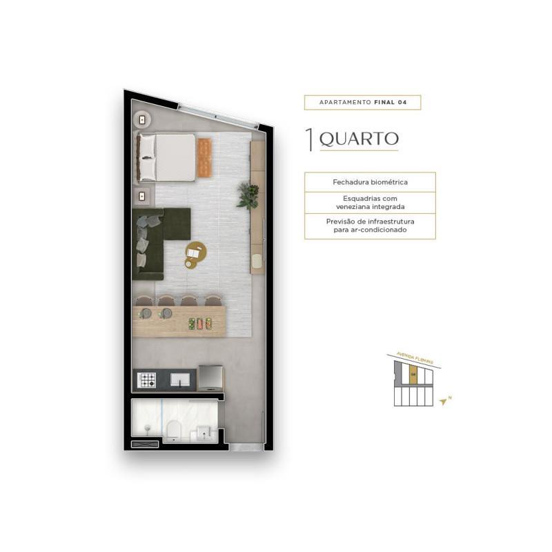 Apartamento, Ouro Preto, 1 Quarto, 1 Vaga