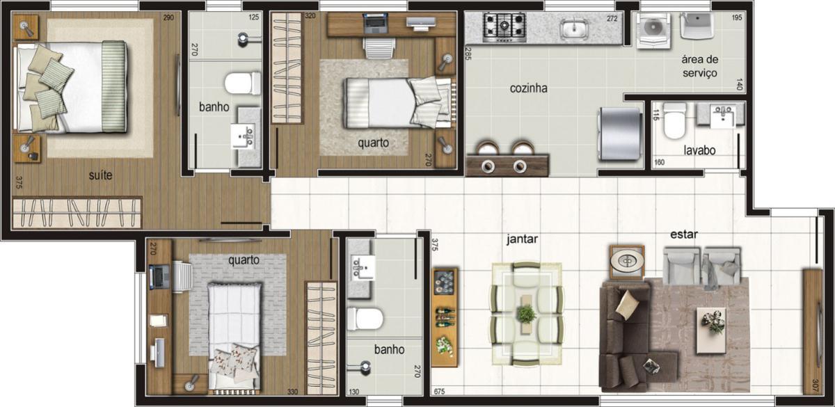 Apartamento, Prado, 3 Quartos, 2 Vagas, 1 Suíte