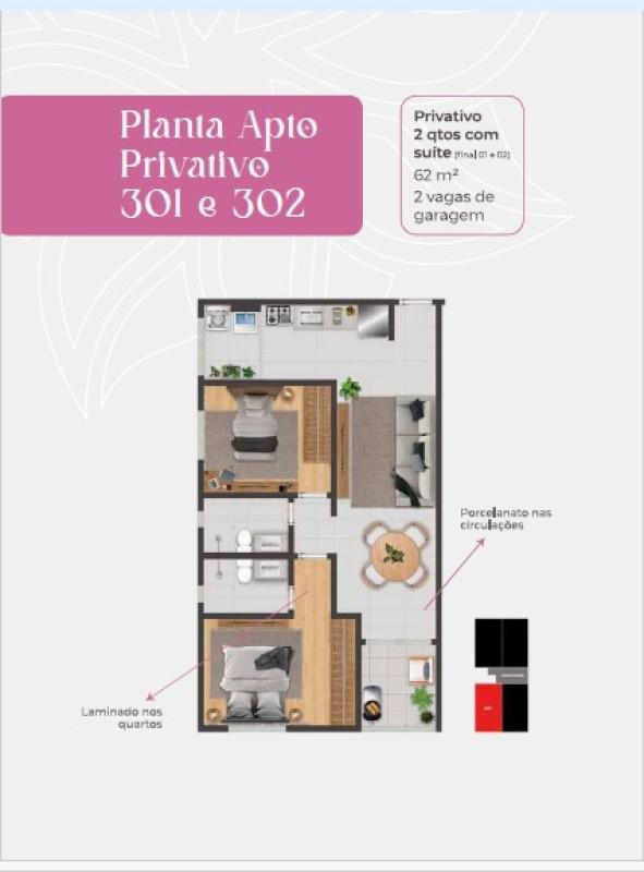 Apartamento, Nova Suíssa, 2 Quartos, 2 Vagas, 1 Suíte