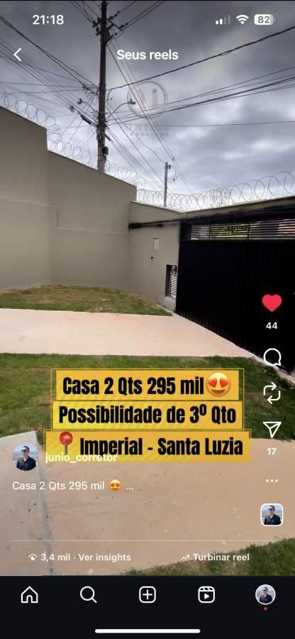 Casa, Imperial, 2 Quartos, 3 Vagas
