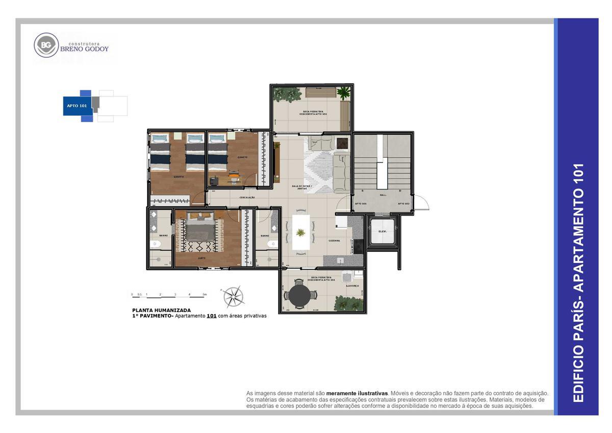 Apartamento, Santa Inês, 3 Quartos, 2 Vagas, 1 Suíte