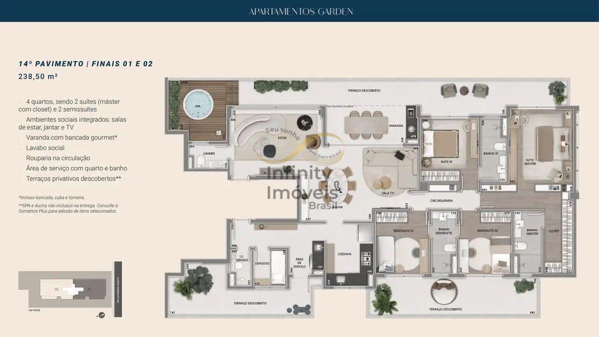 Apartamento, Santo Agostinho, 4 Quartos