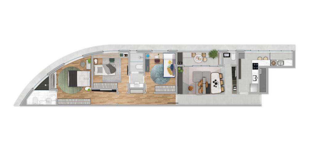 Apartamento, Vale do Sereno, 3 Quartos, 2 Vagas, 1 Suíte