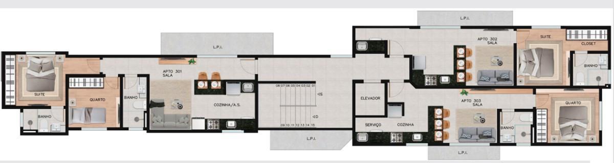 Apartamento, Anchieta, 1 Quarto, 1 Vaga, 1 Suíte