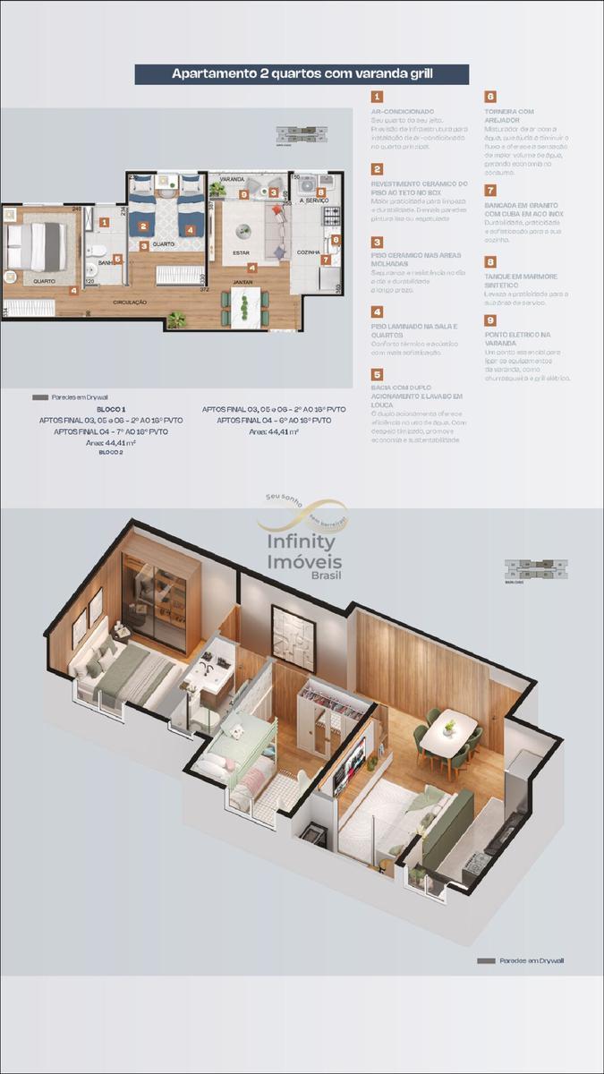 Cobertura, Glória, 3 Quartos