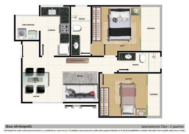 Apartamento, Xangri-lá, 2 Quartos, 2 Vagas, 1 Suíte