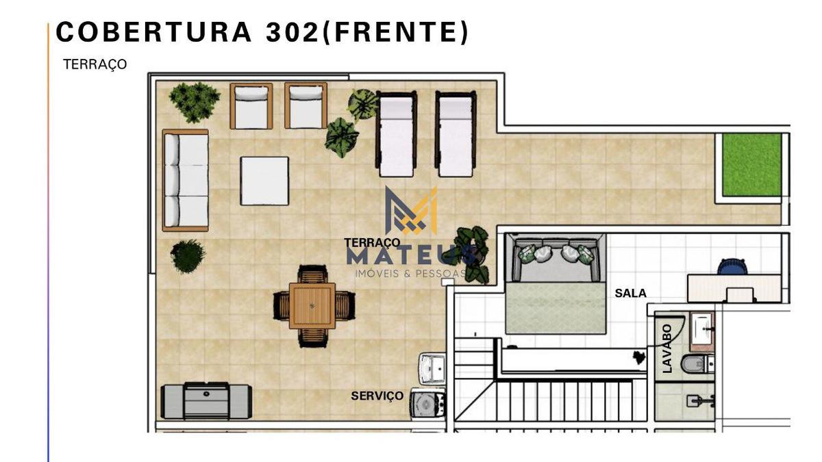 Apartamento, Caiçaras, 3 Quartos, 2 Vagas, 1 Suíte
