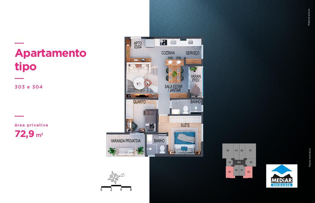 Apartamento, Santa Efigênia, 1 Quarto, 0 Vaga, 1 Suíte
