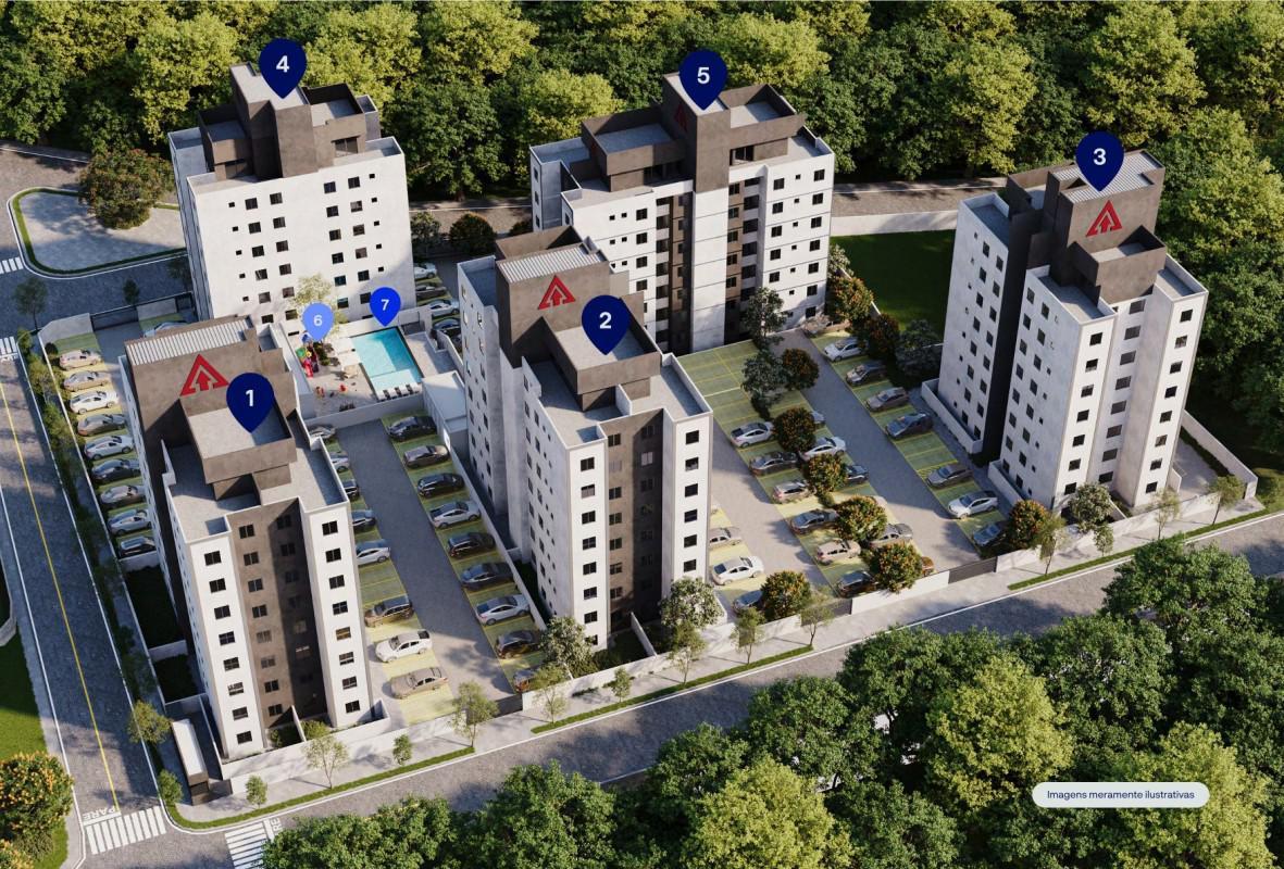 Apartamento, Boa Esperança, 2 Quartos, 1 Vaga