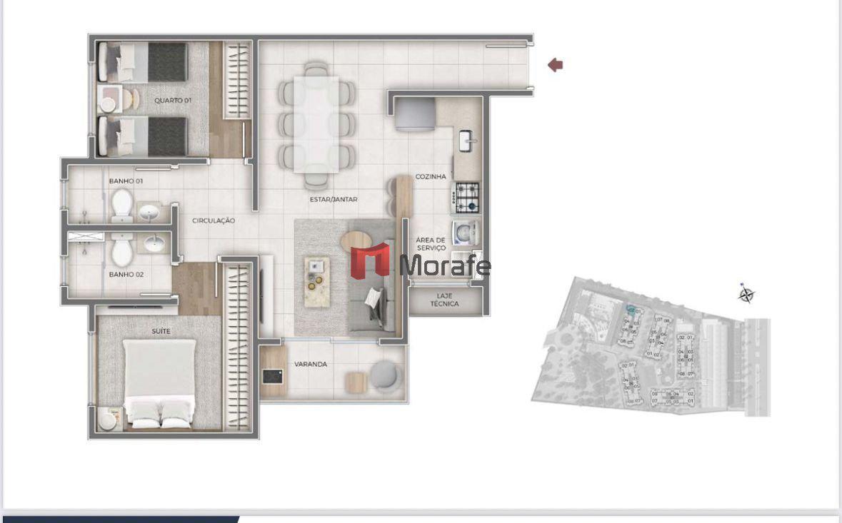 Apartamento, Bandeirantes (pampulha), 2 Quartos, 2 Vagas