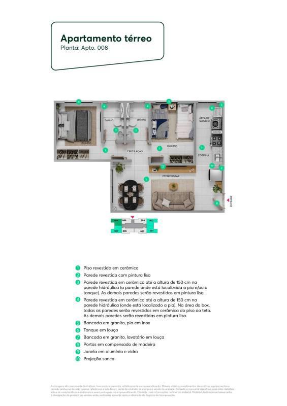 Apartamento, Santa Terezinha, 2 Quartos, 1 Vaga, 1 Suíte