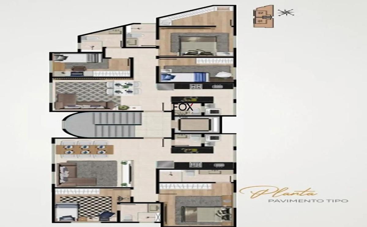 Apartamento, Vila Paris, 3 Quartos, 2 Vagas, 1 Suíte
