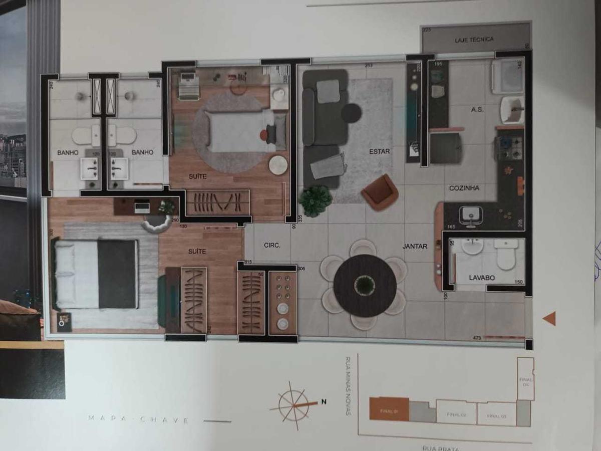 Apartamento, Cruzeiro, 2 Quartos, 2 Vagas, 2 Suítes