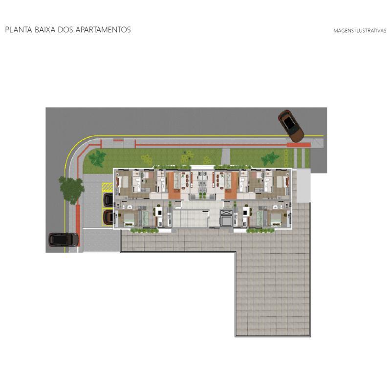 Apartamento, Centro, 2 Quartos, 1 Vaga