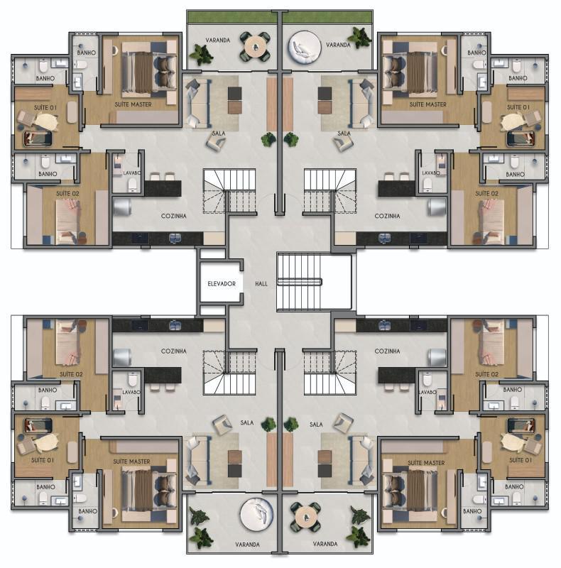 Cobertura, Jardim Riacho das Pedras, 3 Quartos, 3 Vagas, 1 Suíte