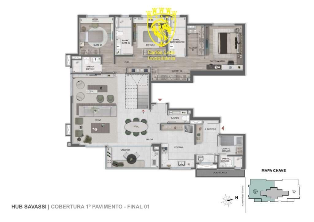 Cobertura, Savassi, 4 Quartos, 4 Vagas, 4 Suítes