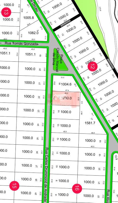 Lote, Condomínio Serra dos Bandeirantes, 0 Quarto, 0 Vaga