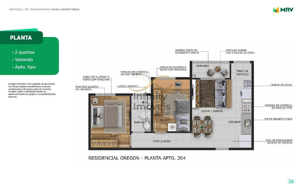 Apartamento, Havaí, 2 Quartos