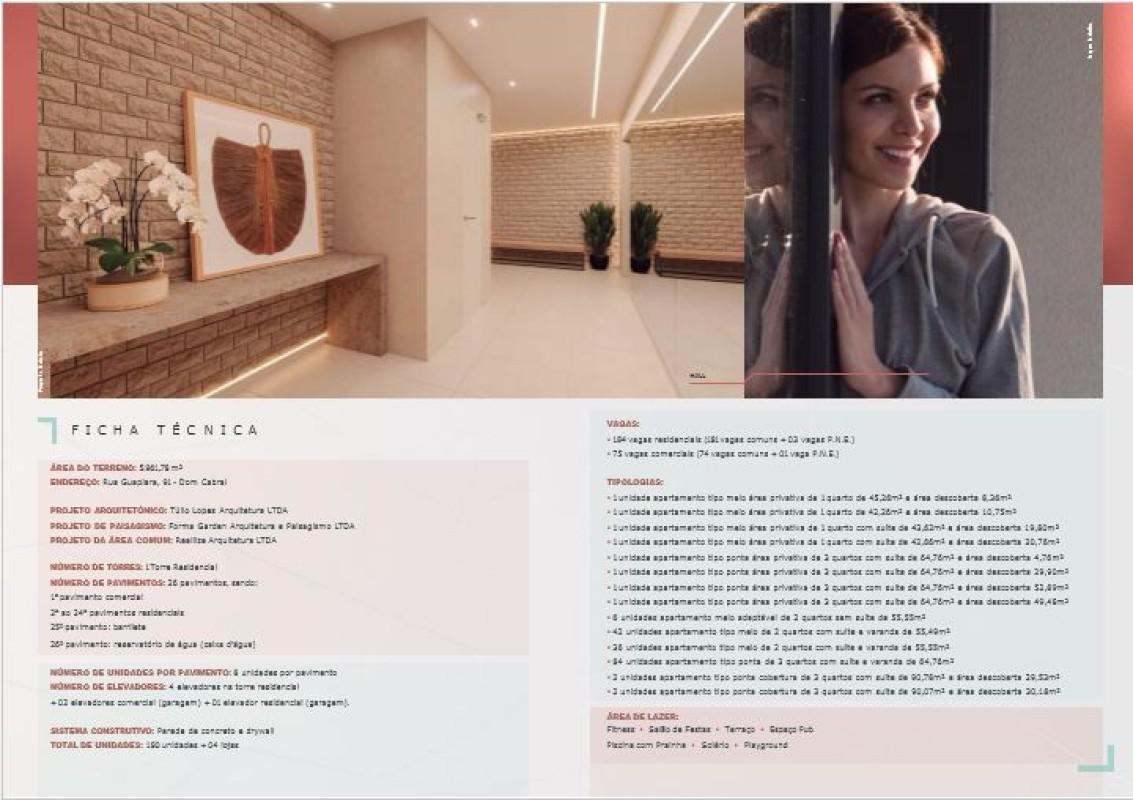 Apartamento, Dom Cabral, 2 Quartos, 0 Vaga