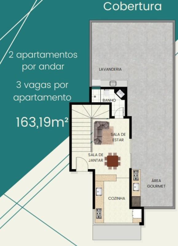 Cobertura, Inconfidentes, 3 Quartos, 3 Vagas, 1 Suíte