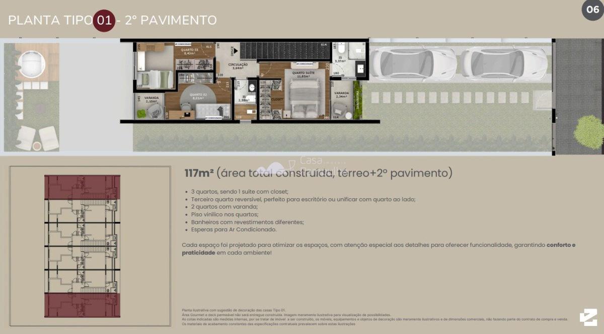 Casa, Céu Azul, 3 Quartos, 2 Vagas, 1 Suíte