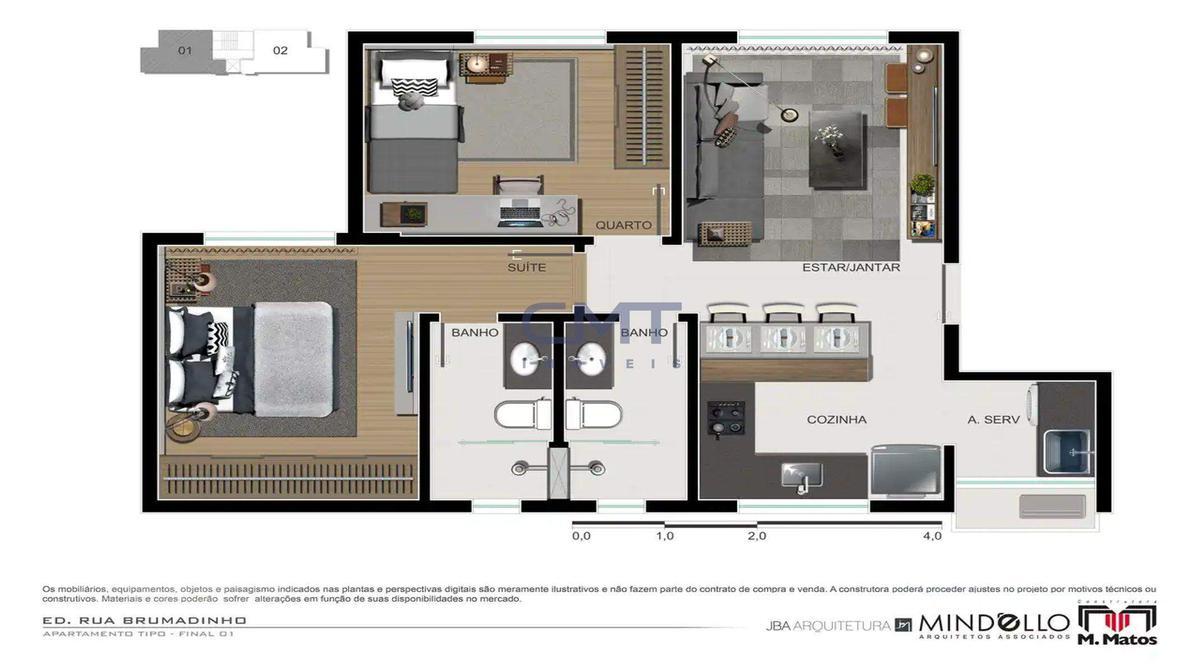 Apartamento, Prado, 2 Quartos, 1 Vaga, 1 Suíte