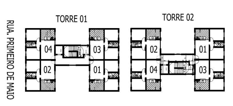 Apartamento, Nacional, 2 Quartos, 1 Vaga