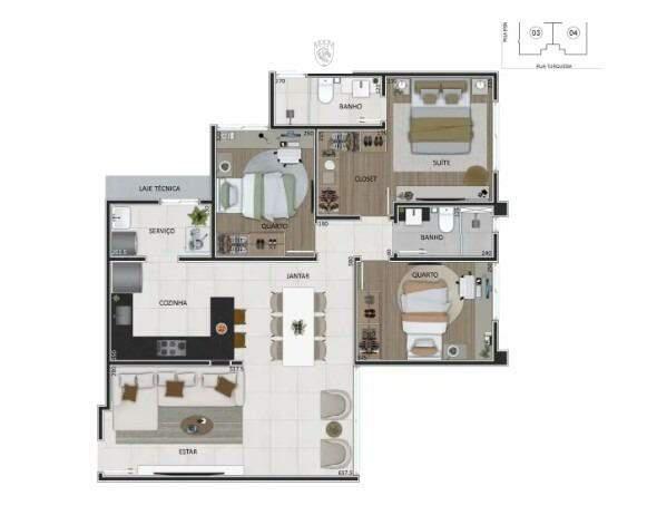 Apartamento, Prado, 3 Quartos, 2 Vagas, 1 Suíte