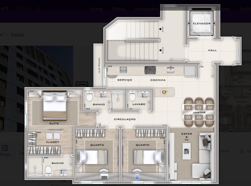 Apartamento, Serra, 3 Quartos, 2 Vagas, 1 Suíte